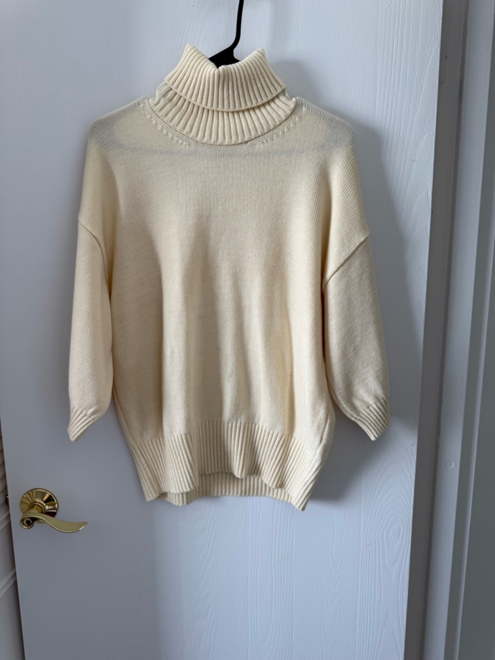 H&M Cream Turtleneck Sweater